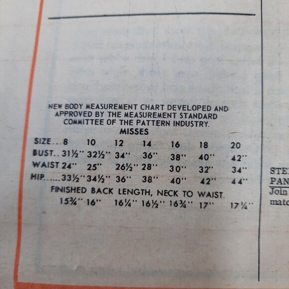 Mail Order Vintage 1960's Pattern #4848 Women's Cape Size 8 Bust 31.5 Waist 24 - Picture 3 of 9